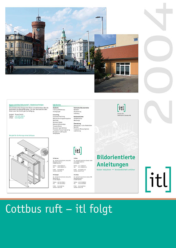Das itl Technologiezentrum Cottbus mit Geschäftsführer Manfred Felkner gegründet. Spezialisierung auf Fremdsprachensatz und Layout.