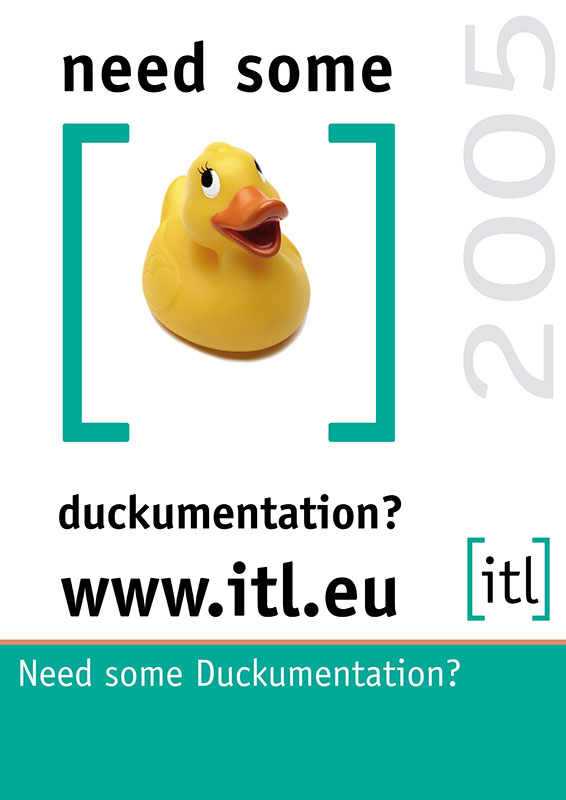 Need some Duckumentation? Die itl Ente – bis heute Erkennungsmerkmal von itl – beginnt Ihren Siegeszug!