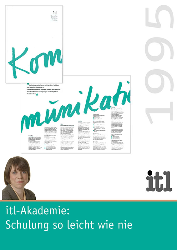Firmeneintritt Regine Ceglarek – mit frischem Wind für die itl Akademie. Der Fokus damals wie heute: Seminare und Workshops mit Fachwissen, das unmittelbar in der Praxis angewendet werden kann.